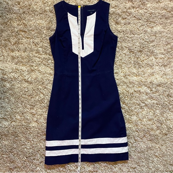 Tommy Hilfiger Midi Navy Blue and White Dress - Picture 3 of 5